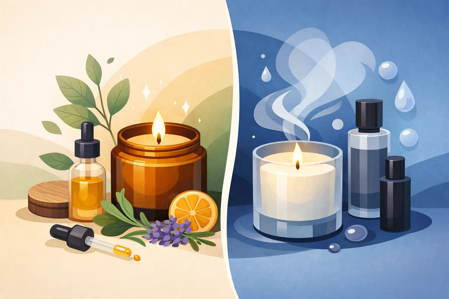 Essential Oil Candles vs Synthetic Fragrance