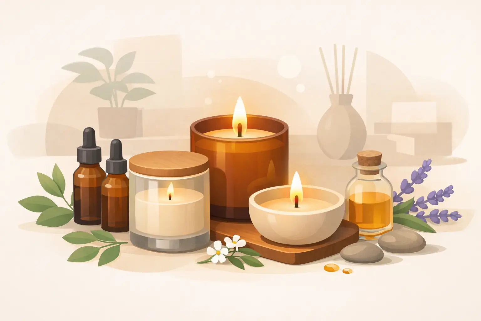 Essential Oil Candles for Home Ambiance
