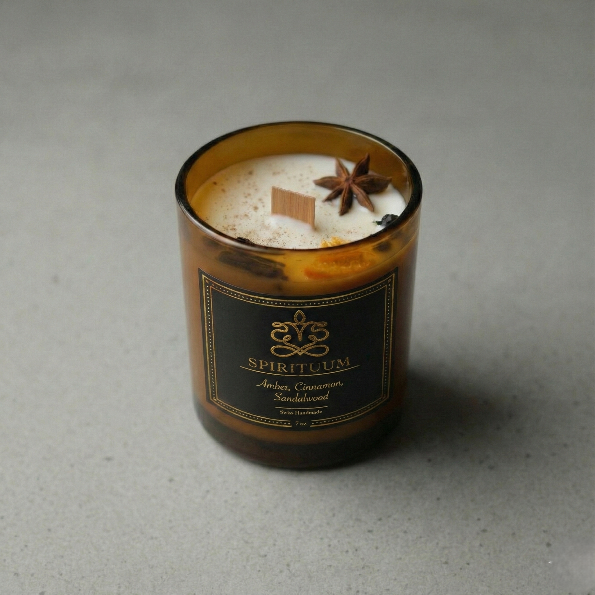 Spes Incensa – Amber, Frankincense & Cinnamon Candle | 7 oz