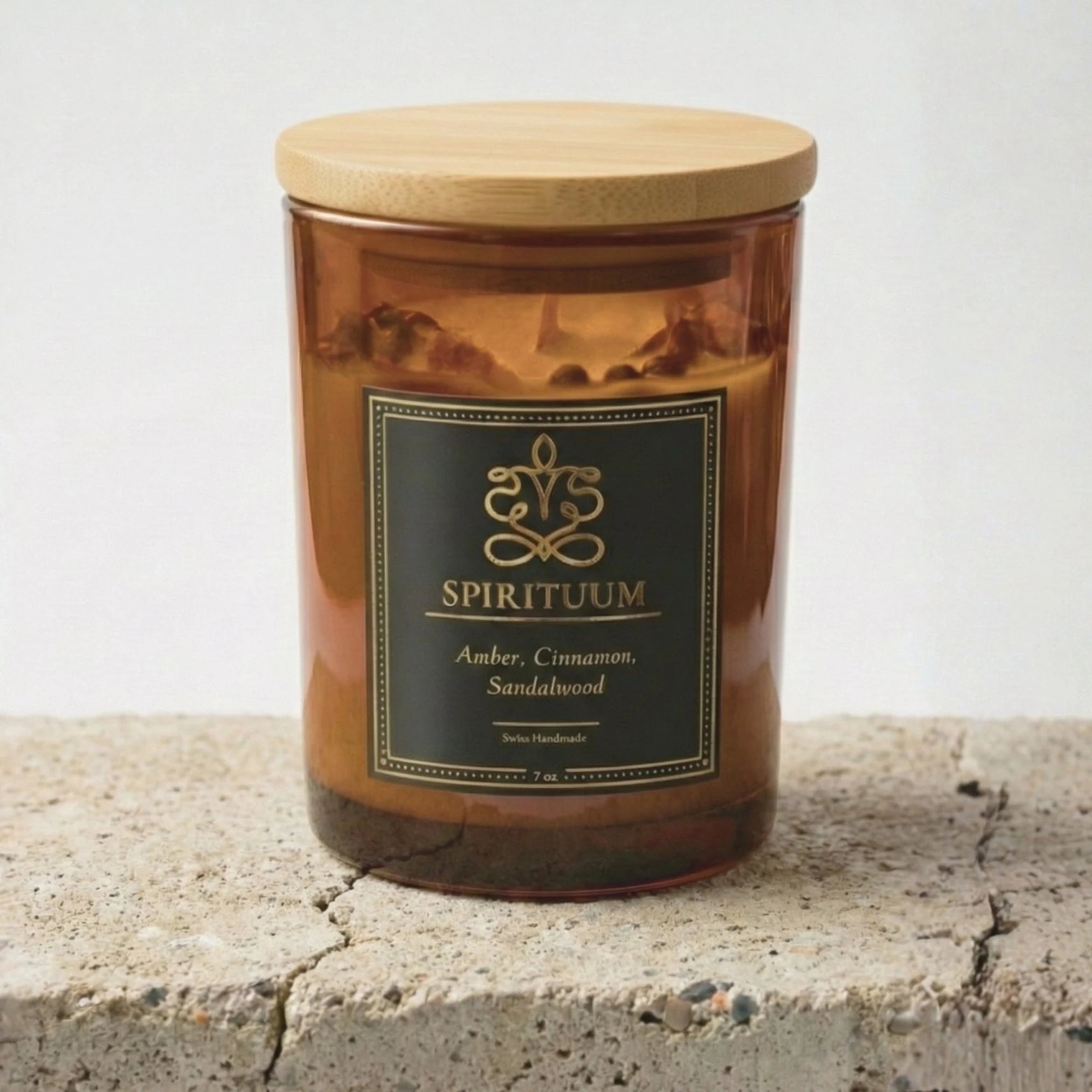 Spes Incensa – Amber, Sandalwood & Cinnamon Candle | 7 oz