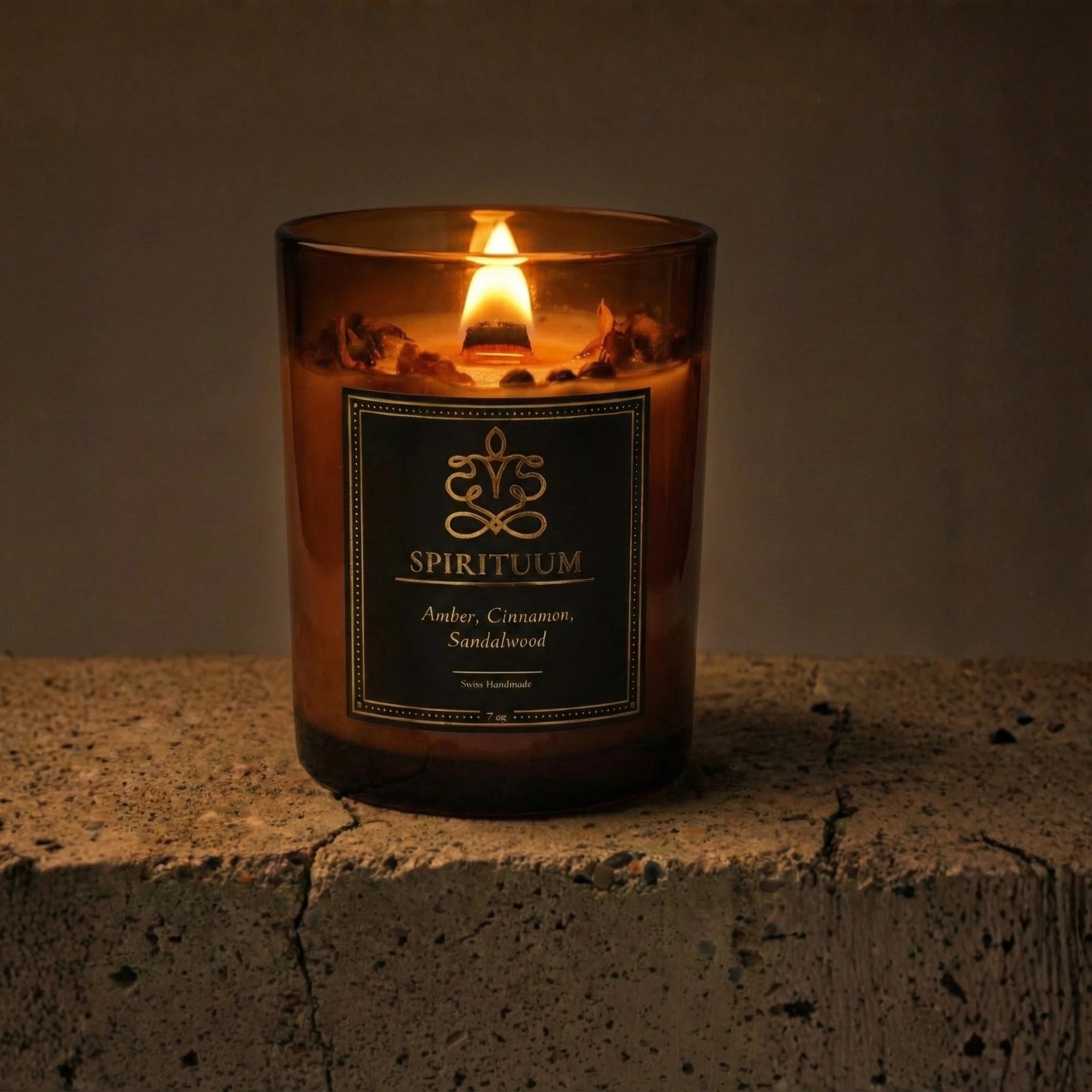 Spes Incensa – Amber, Sandalwood & Cinnamon Candle | 7 oz