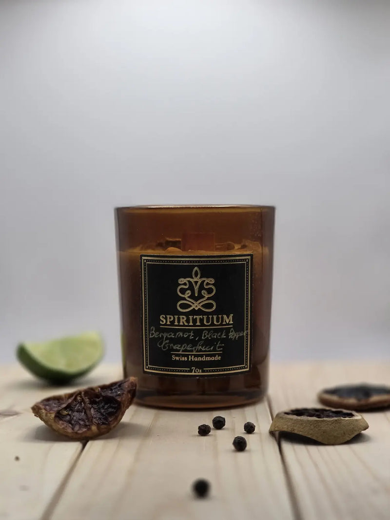 Citrina Flamma – Bergamot, Black Pepper & Grapefruit Candle | 7 oz